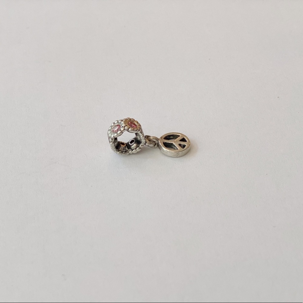 Peace Sign Pandora Charm - Picture 2 of 2